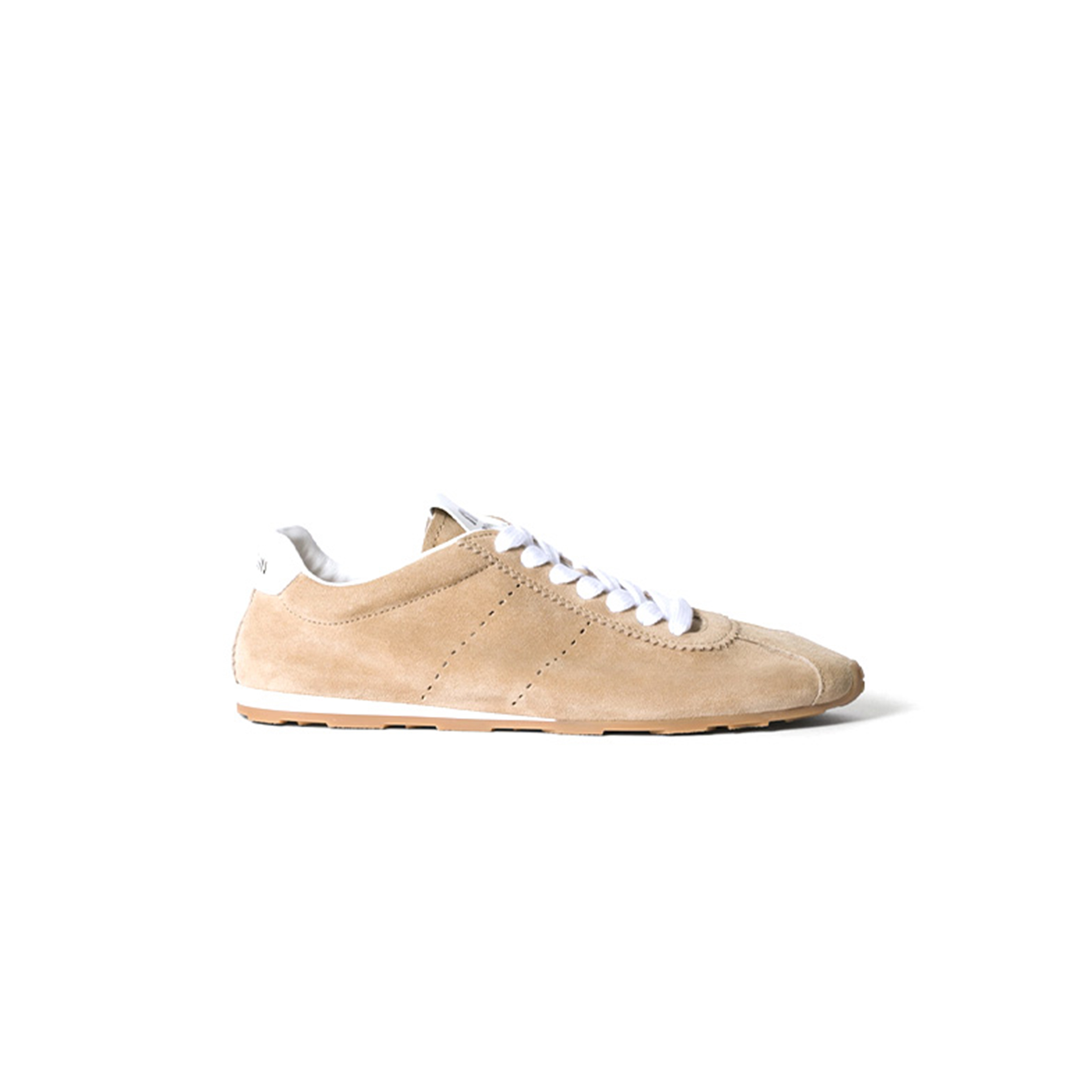 MIU MIU PLUME SUEDE LEATHER SNEAKERS 5E114E